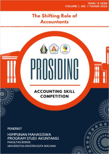 					View Vol. 1 No. 1 (2022): The Shifting Role of Accountants
				